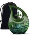 10 Inch Wilderness Urn, Medium Urn with Cross Drop 