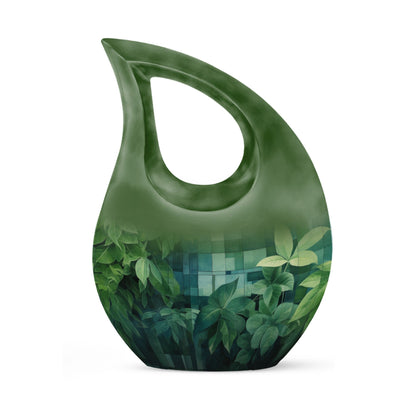 10 Inch Wilderness Urn, Medium Urn with Cross Drop 