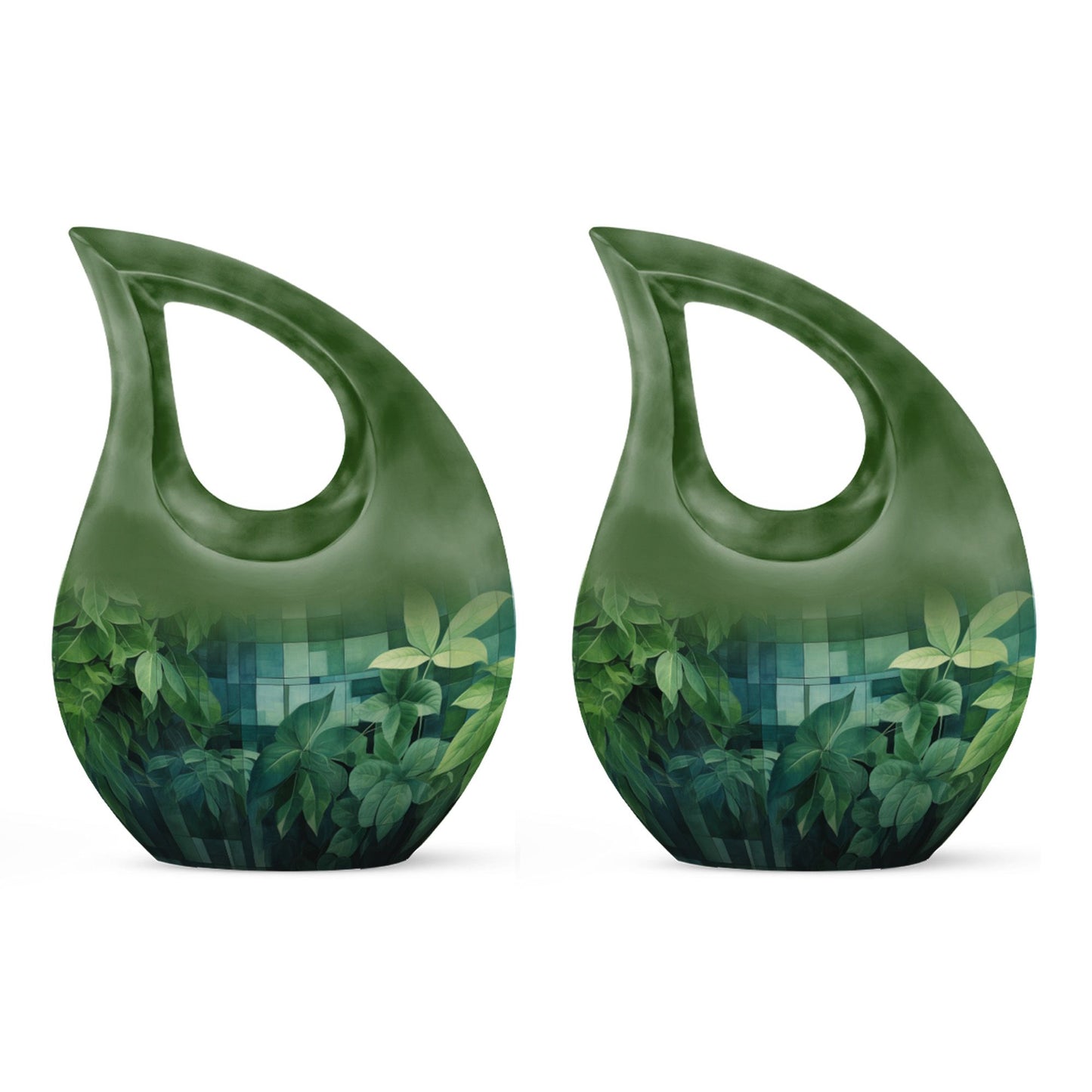 10 Inch Wilderness Urn, Medium Urn with Cross Drop 