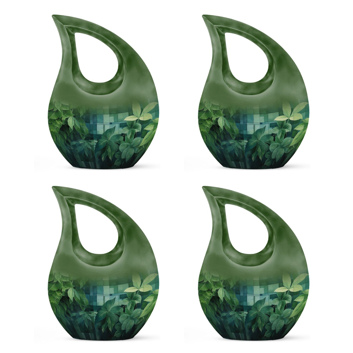 10 Inch Wilderness Urn, Medium Urn with Cross Drop 