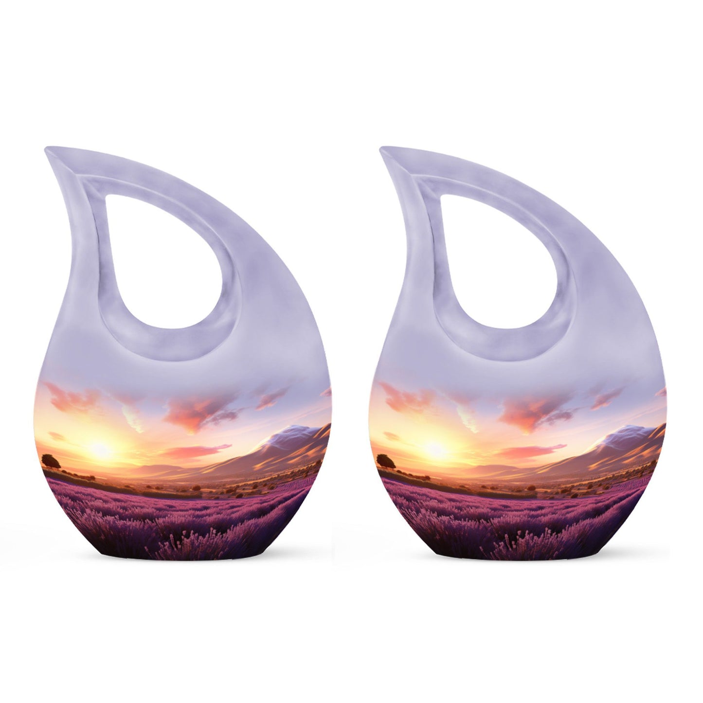 Cross Drop design Wilderness Urn, 10-Inch memorial 