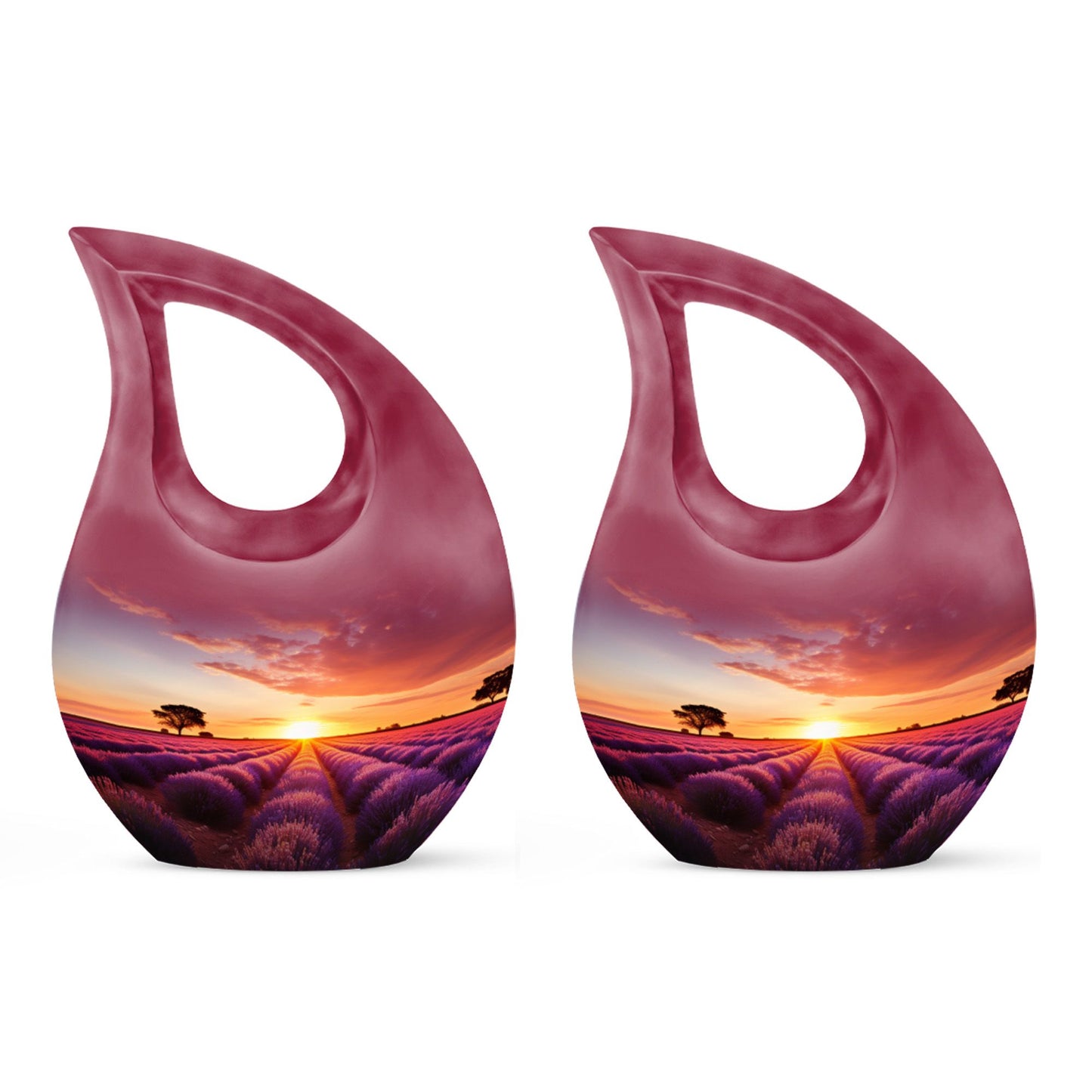Wilderness Urn, 10 inch, Cross Drop design, Ideal for Outdoor Cremation Vaults