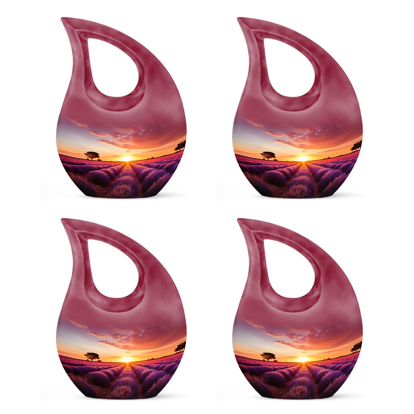 Wilderness Urn, 10 inch, Cross Drop design, Ideal for Outdoor Cremation Vaults