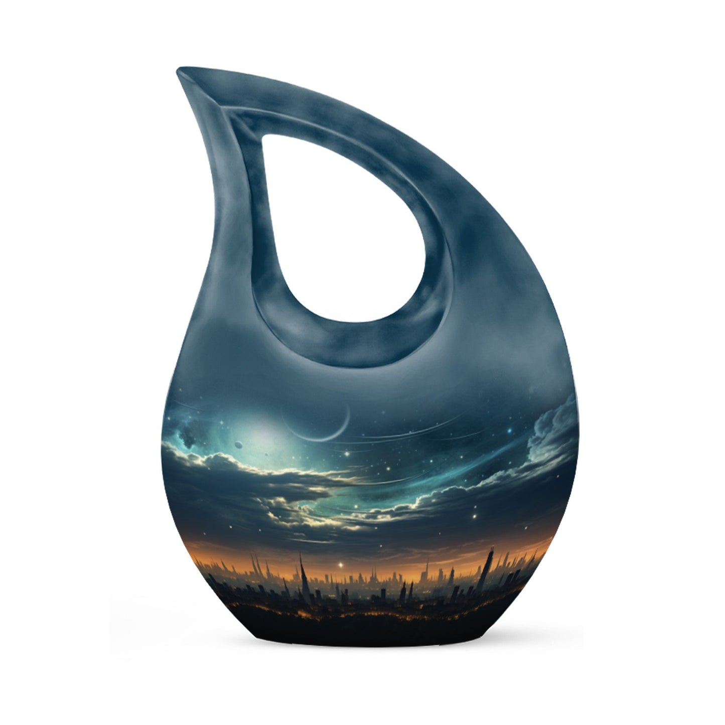 Custom Made Wilderness Urn with Cross Drop design, 