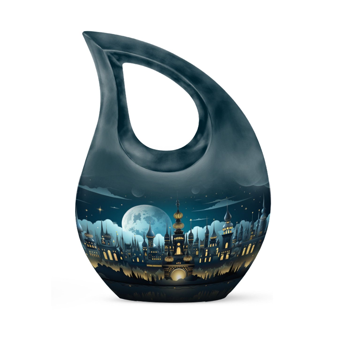 10-inch Wilderness Urn with Cross Drop