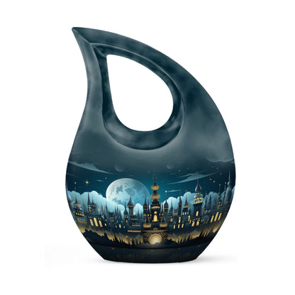 10-inch Wilderness Urn with Cross Drop