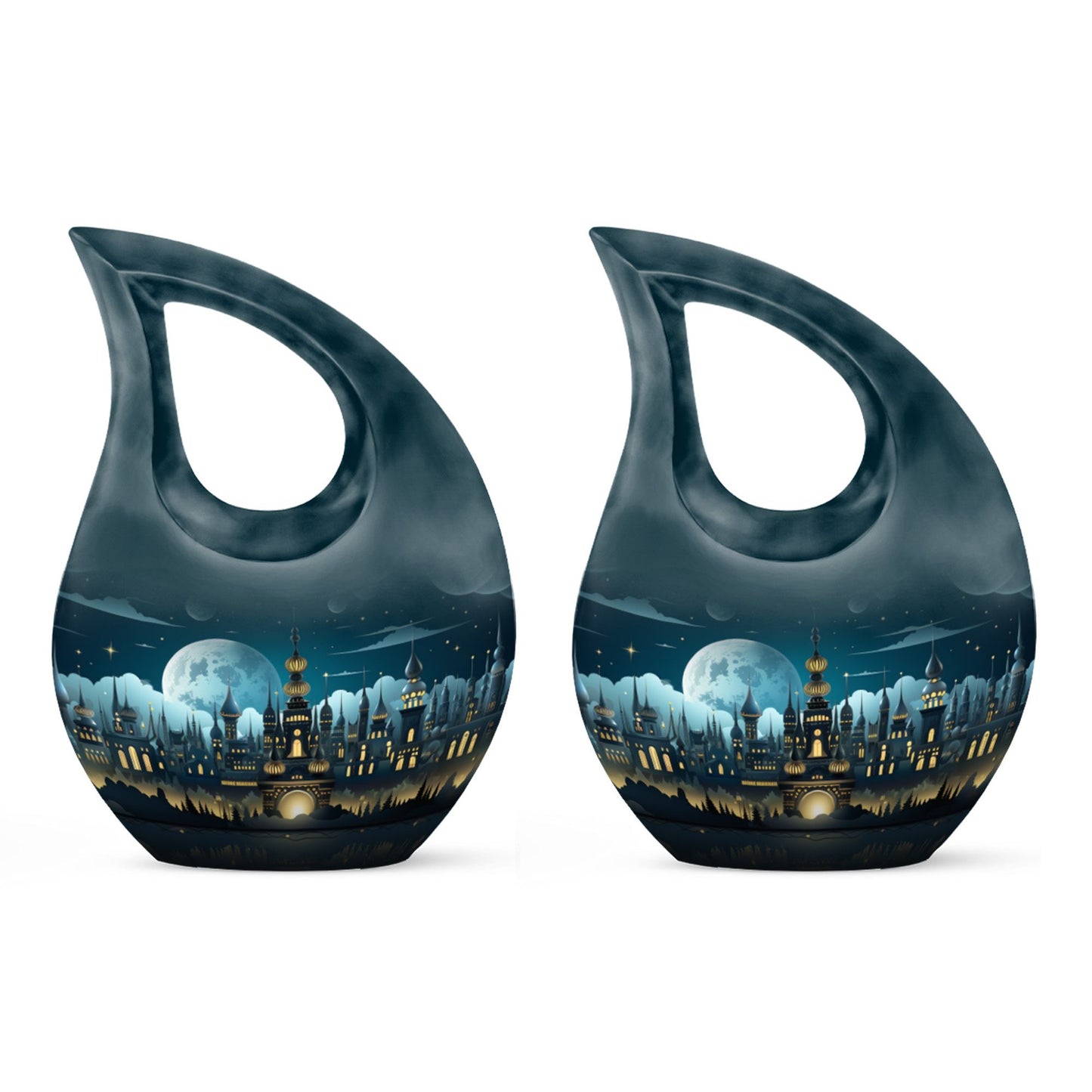 10-inch Wilderness Urn with Cross Drop
