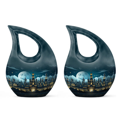 10-inch Wilderness Urn with Cross Drop