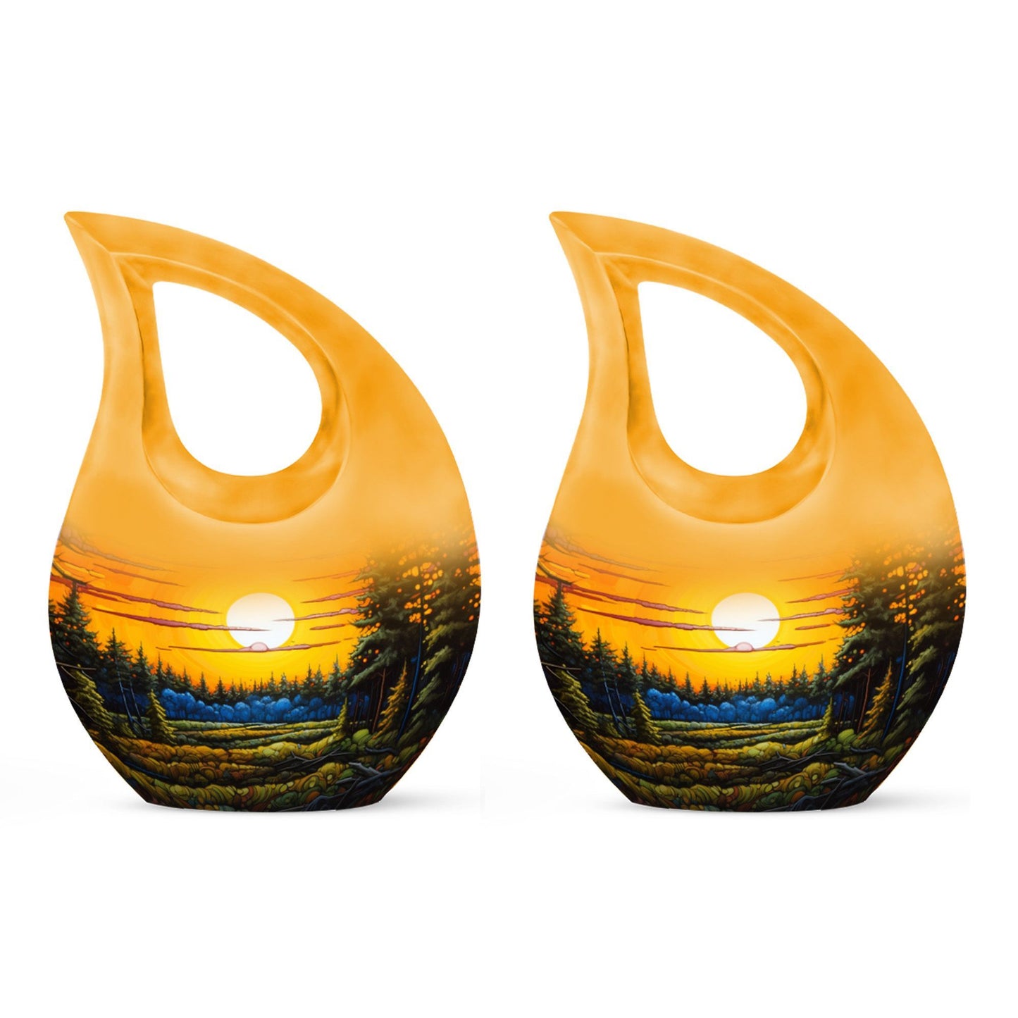 Large 10-inch Wilderness Urn with Cross Drop
