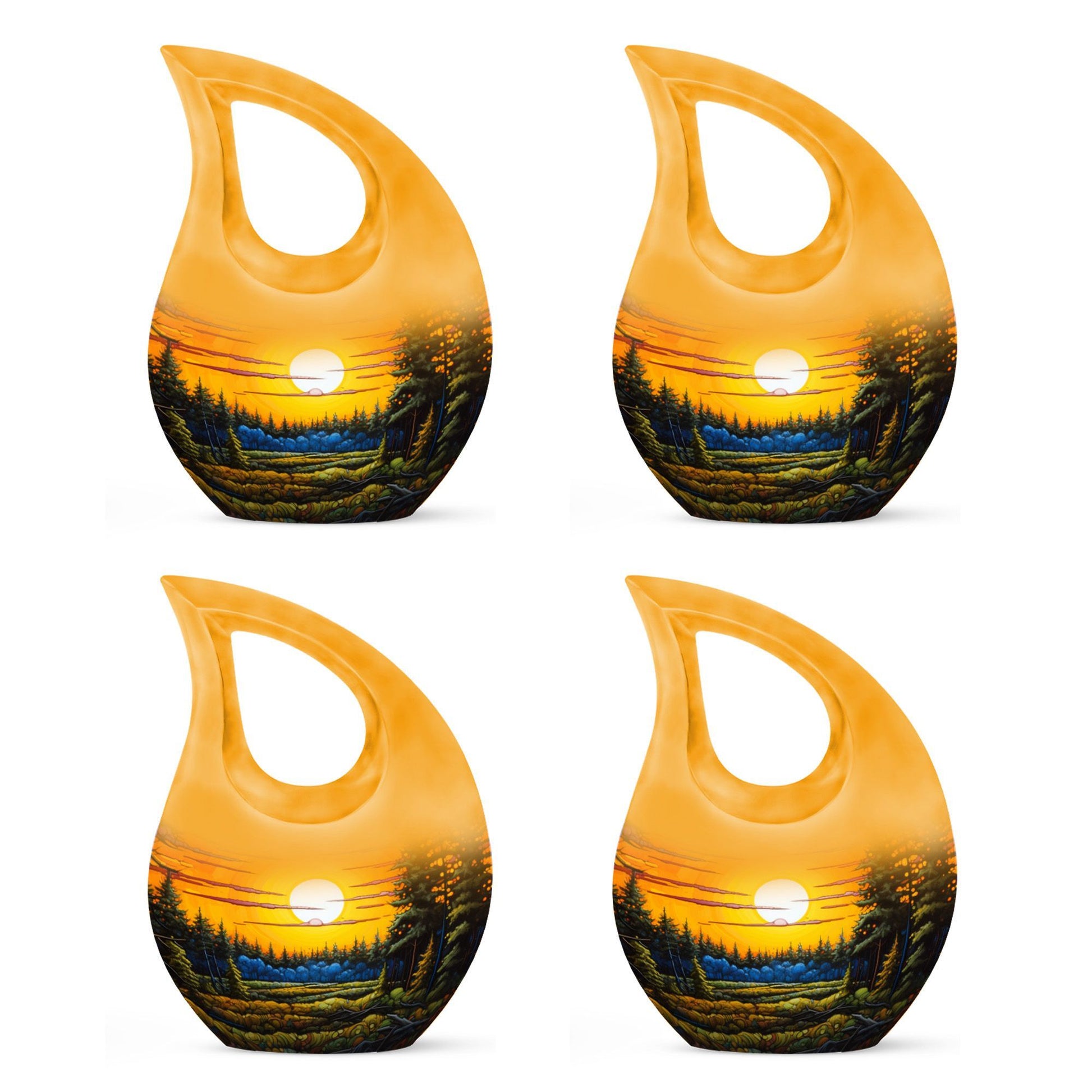 Large 10-inch Wilderness Urn with Cross Drop