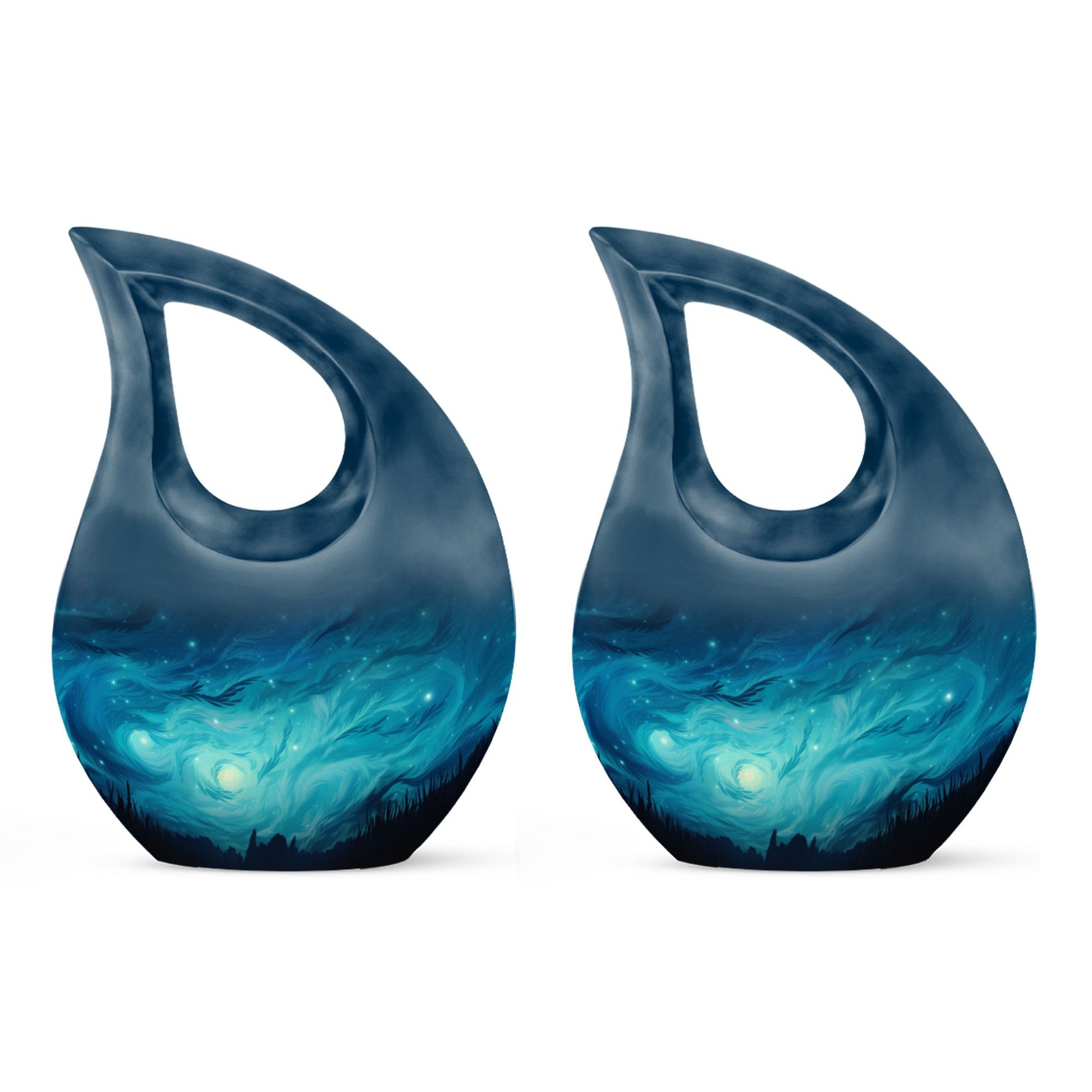 10-inch Wilderness Urn with Cross Drop design, 