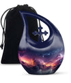 10-inch Aurora Urn, Cross Drop design, keepsake cremation 