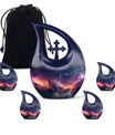 10-inch Aurora Urn, Cross Drop design, keepsake cremation 
