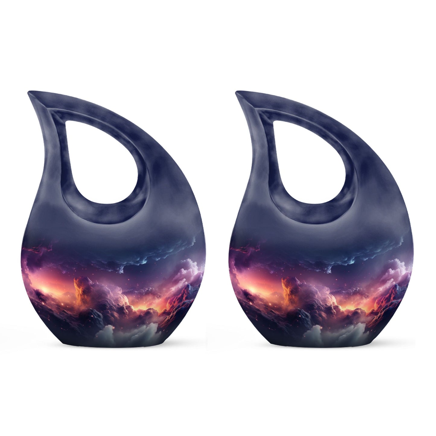 10-inch Aurora Urn, Cross Drop design, keepsake cremation 