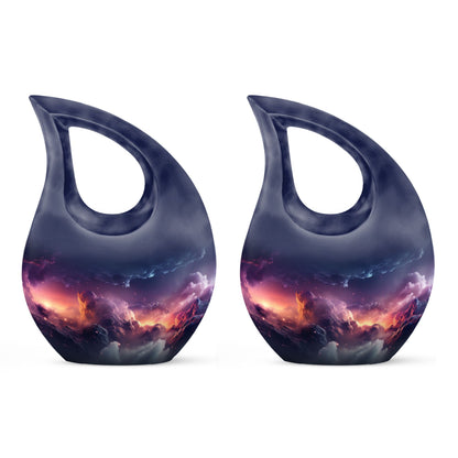 10-inch Aurora Urn, Cross Drop design, keepsake cremation 