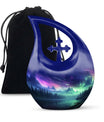 10-inch Aurora Cross Drop Urn, large keepsake