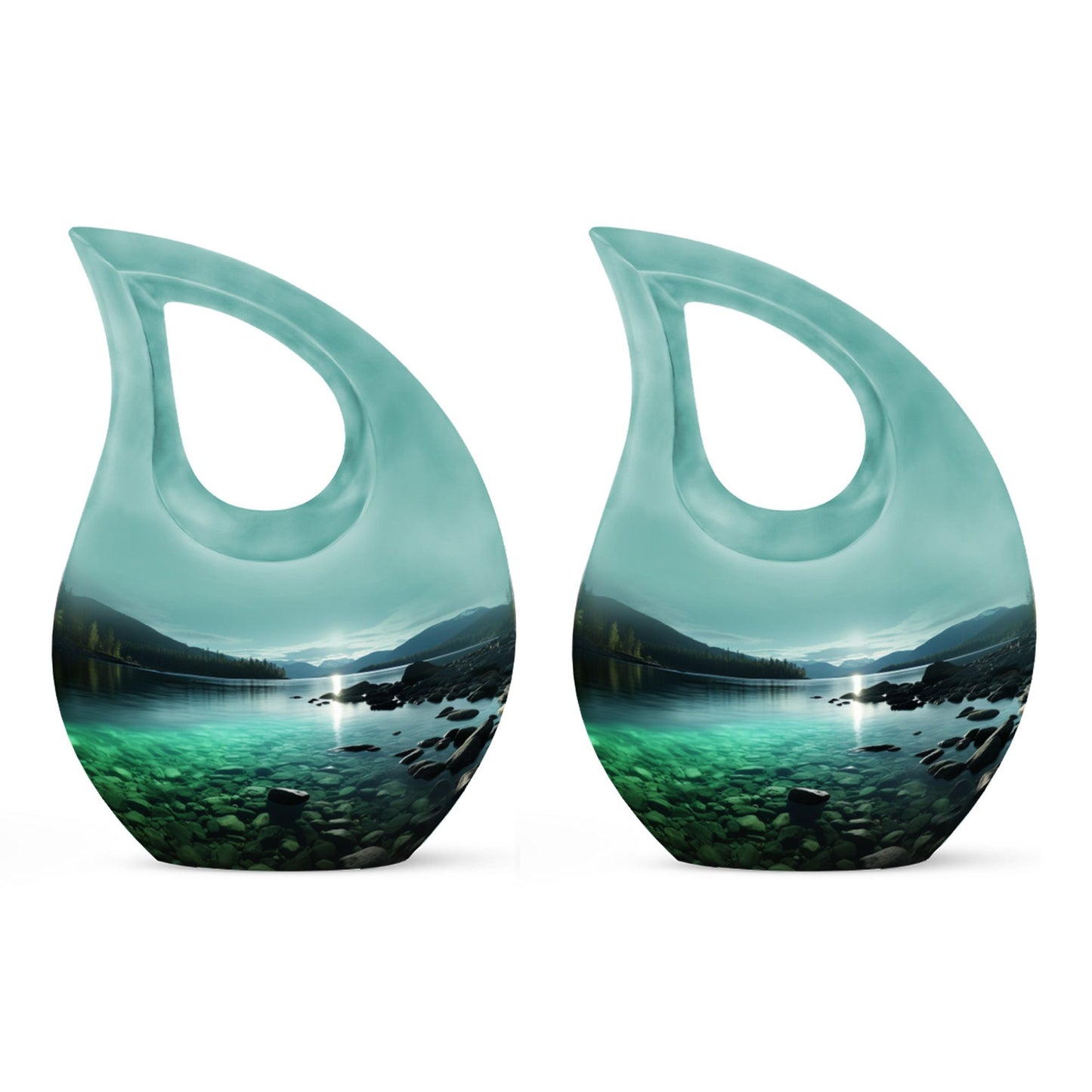 Wilderness Urn with Cross Drop design, ideal Memorial Urn