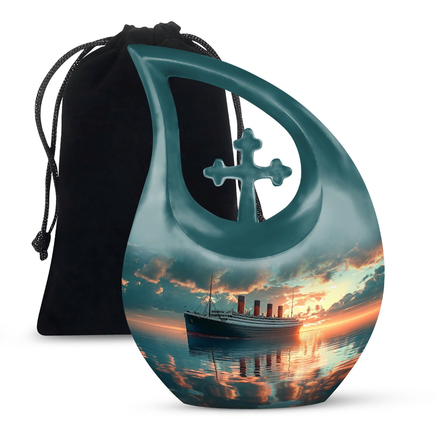 10-inch ship-themed Cross Drop design