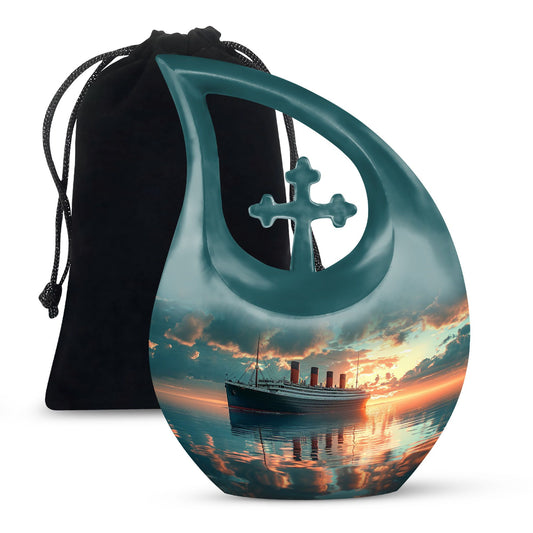 10-inch ship-themed Cross Drop design