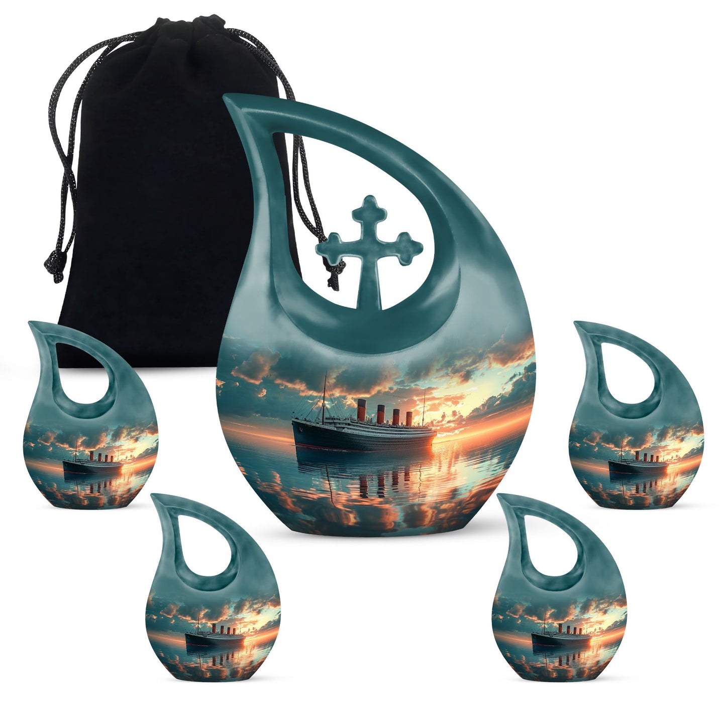 10-inch ship-themed Cross Drop design