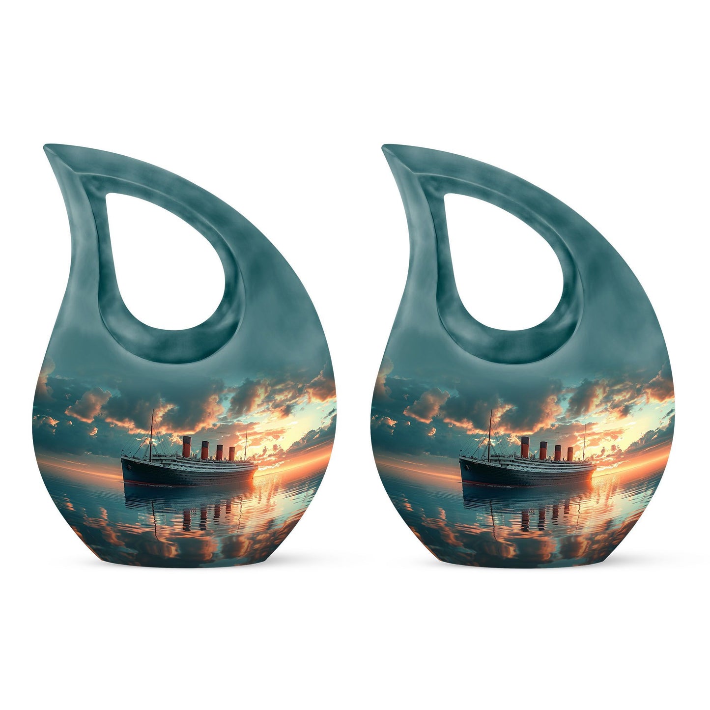 10-inch ship-themed Cross Drop design