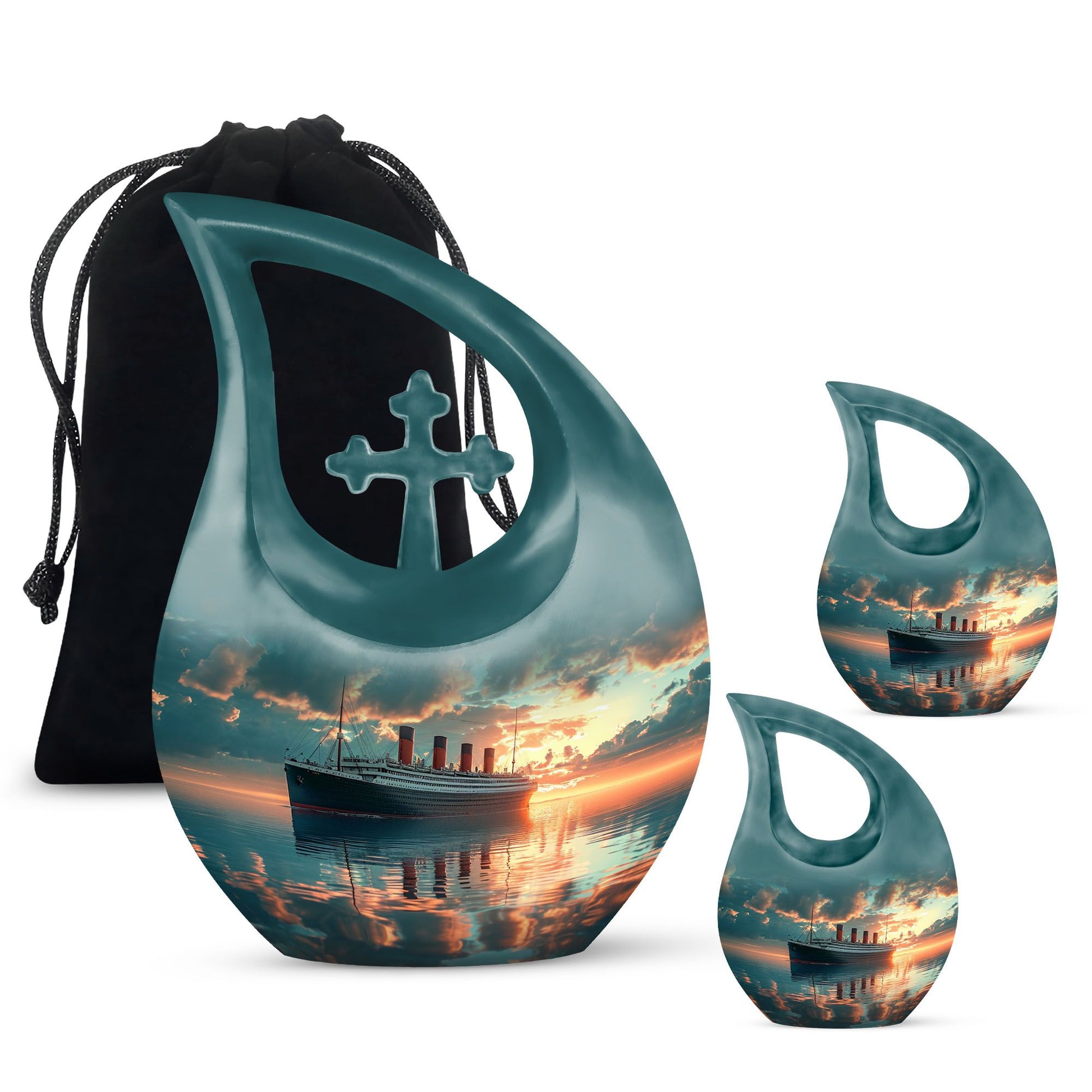 10-inch ship-themed Cross Drop design