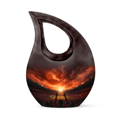 10 inch Sports-Themed Remembrance Urn 