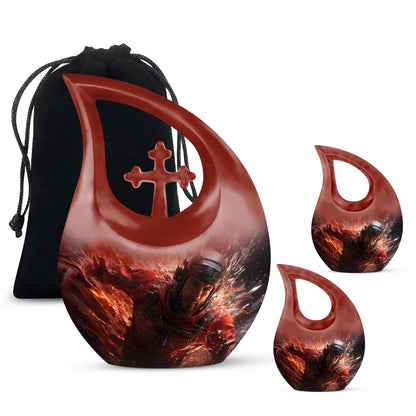 10-inch football-themed Cross Drop design 