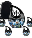 10-inch Football-themed Cross Drop design Memorial Urn 