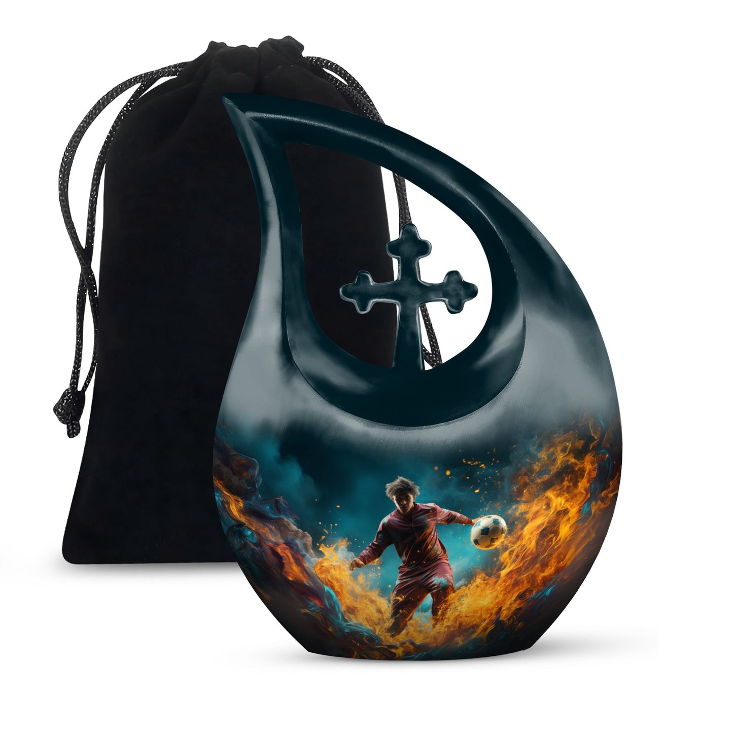 10-inch Football-themed Cross Drop 