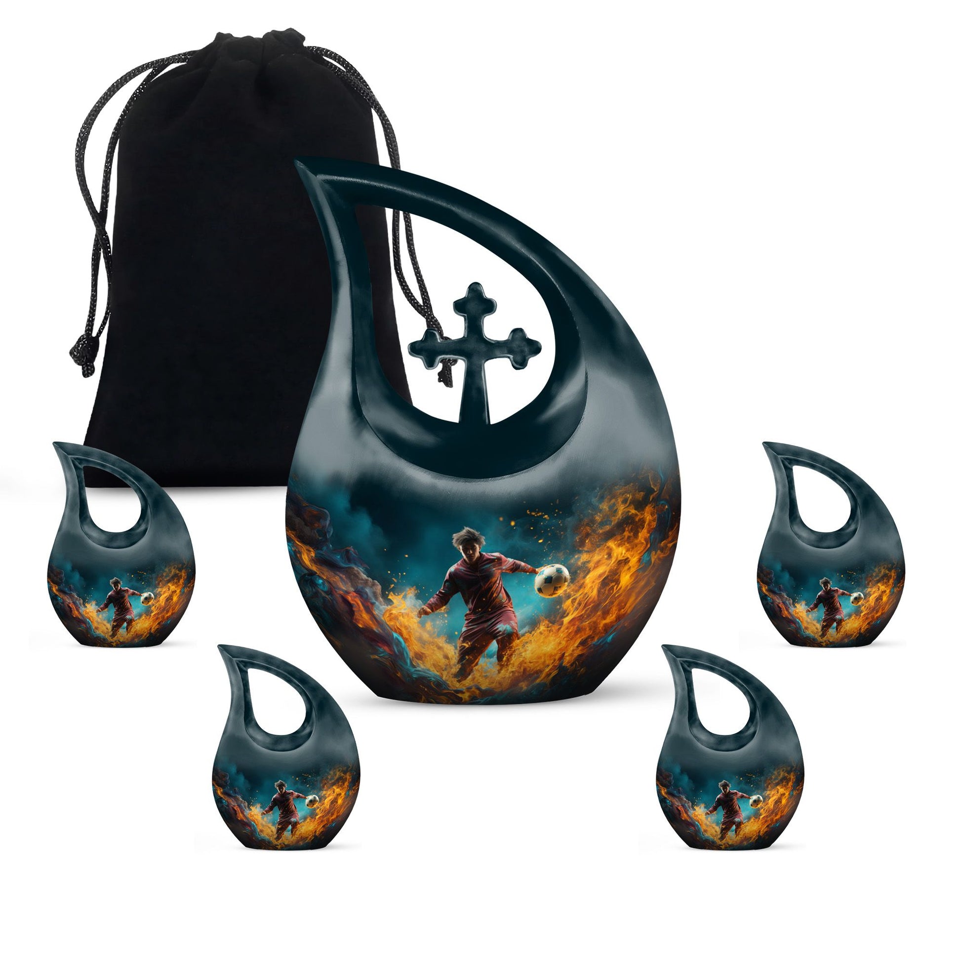 10-inch Football-themed Cross Drop 