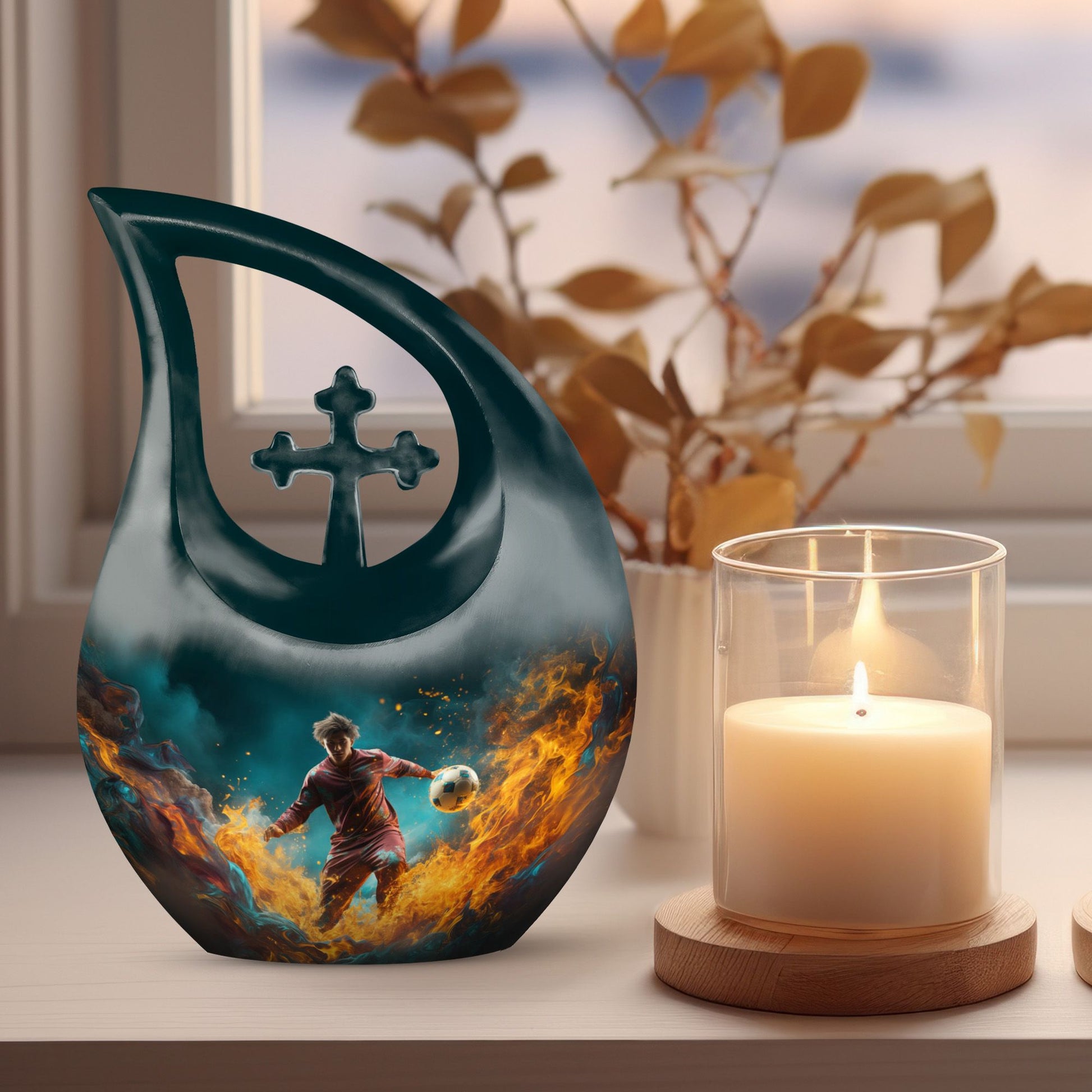 10-inch Football-themed Cross Drop 