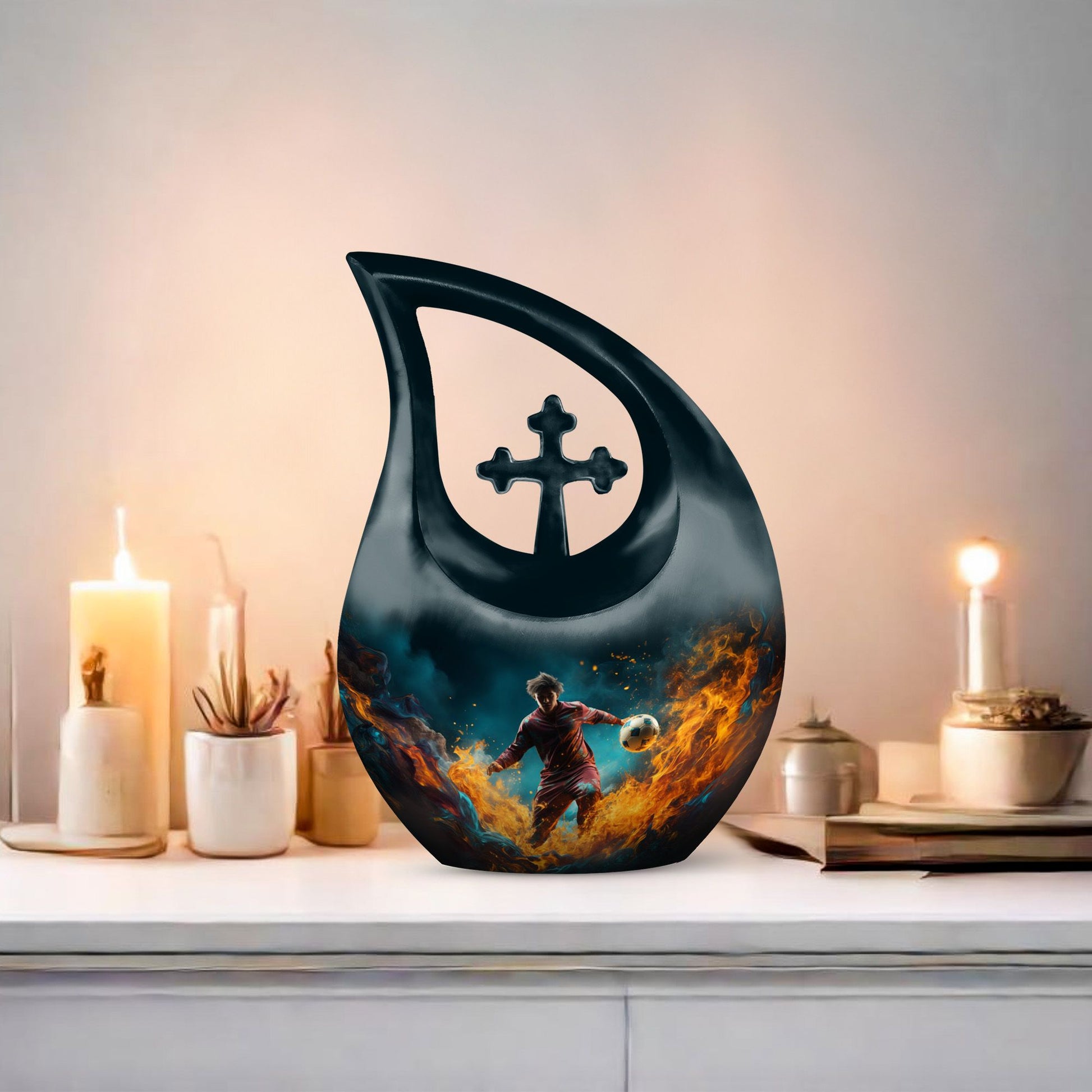 10-inch Football-themed Cross Drop 