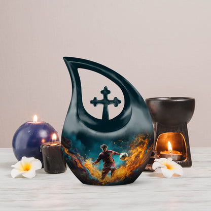 10-inch Football-themed Cross Drop 