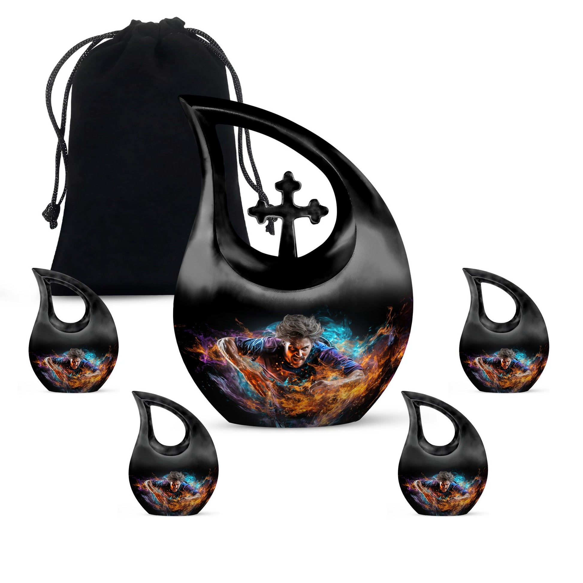 10 inch Football Themed, Cross Drop 