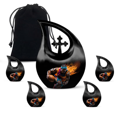 Football theme Cross Drop affordable Cremation 