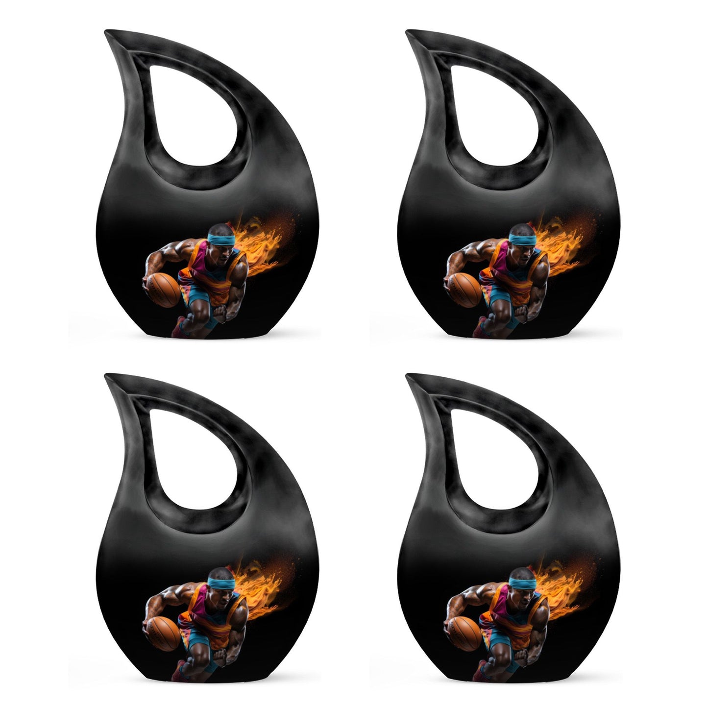 Football theme Cross Drop affordable Cremation 