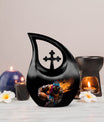Football theme Cross Drop affordable Cremation 