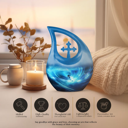 Aluminium Football Theme Cremation Urn