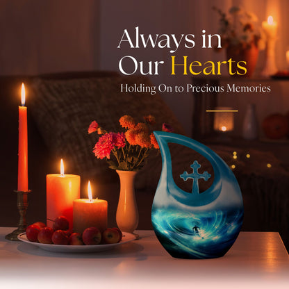 Aluminium Football Theme Cremation Urn