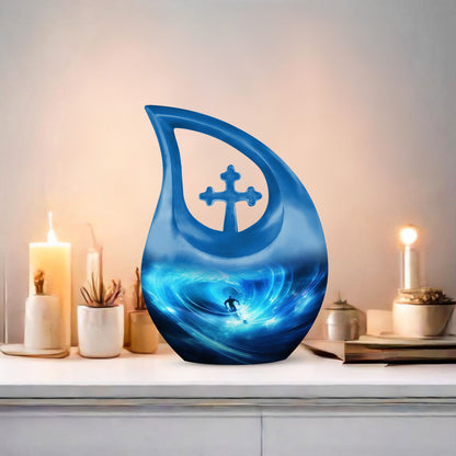 Aluminium Football Theme Cremation Urn