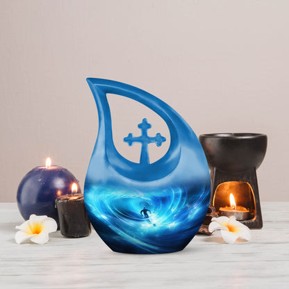 Aluminium Football Theme Cremation Urn