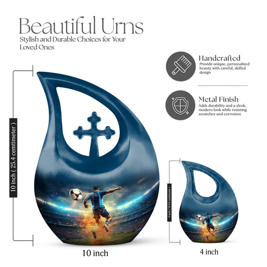 Football Large Cremation Urn