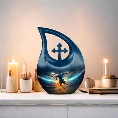 Football Large Cremation Urn
