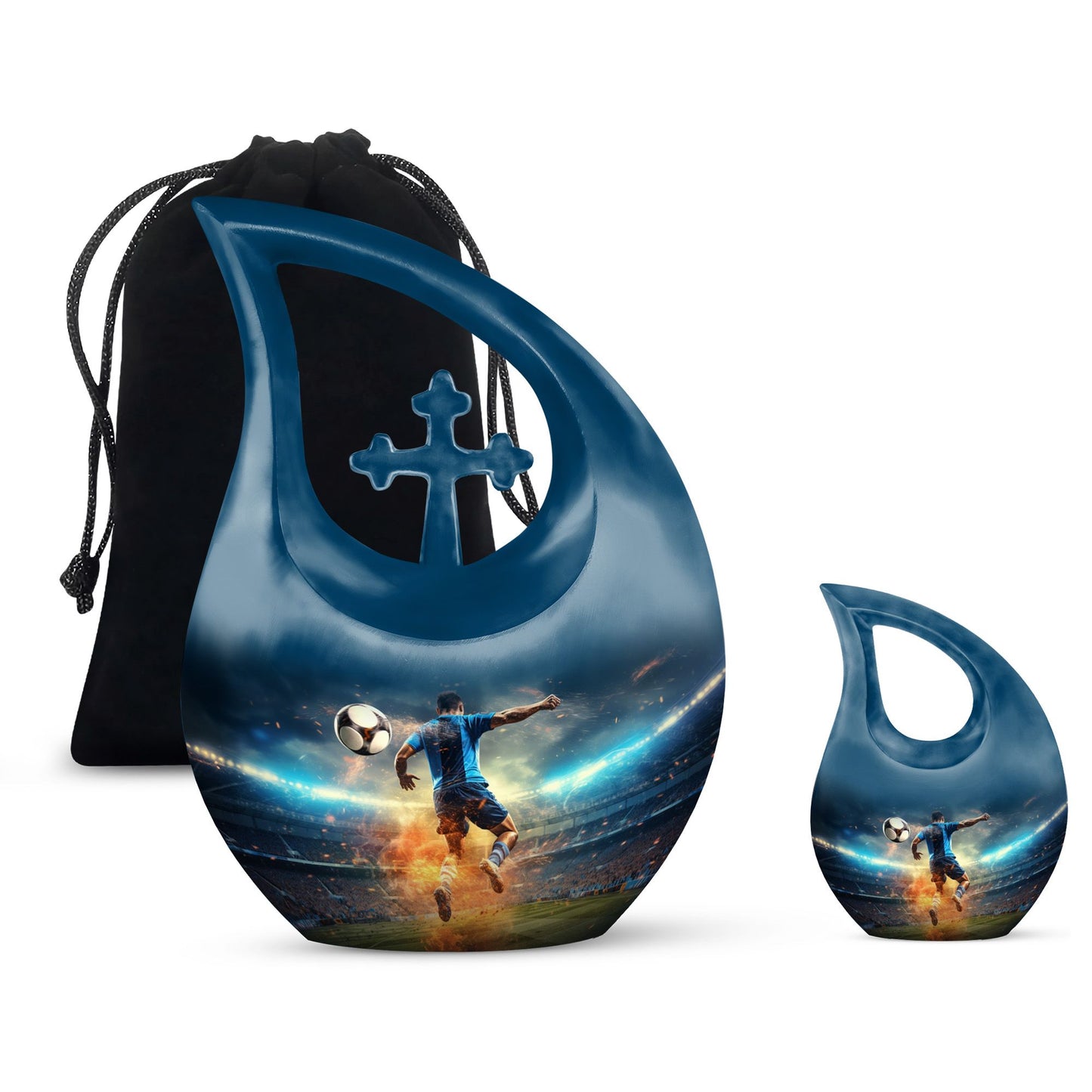 Football Large Cremation Urn