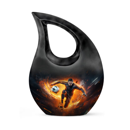 Cross Drop Large Football Urn