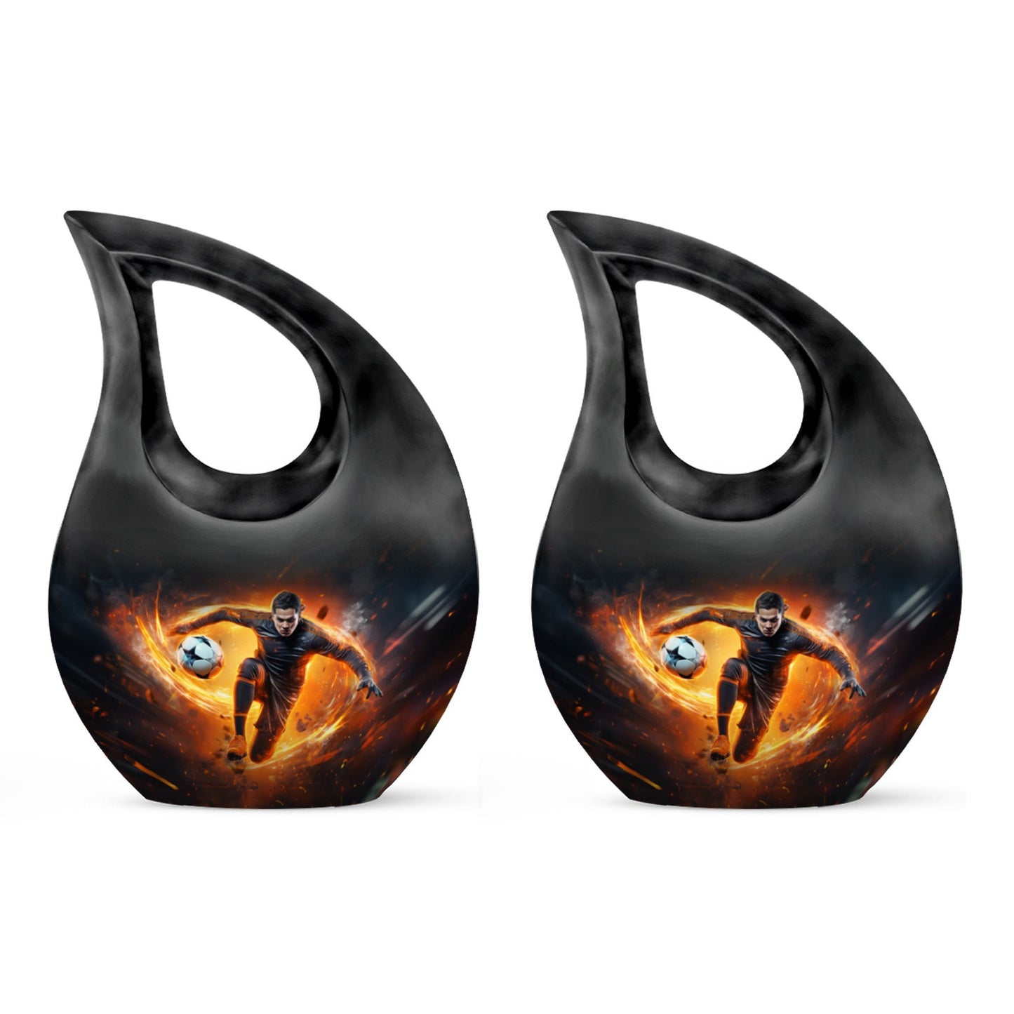 Cross Drop Large Football Urn