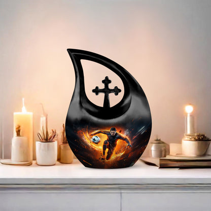 Cross Drop Large Football Urn