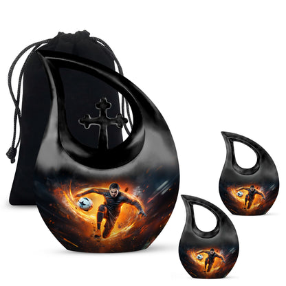 Cross Drop Large Football Urn