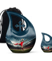Football themed cremation urn